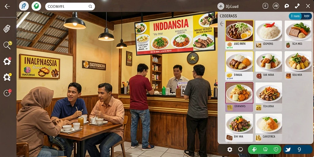 Tangkapan layar menampilkan desain grafis yang menarik dari game.