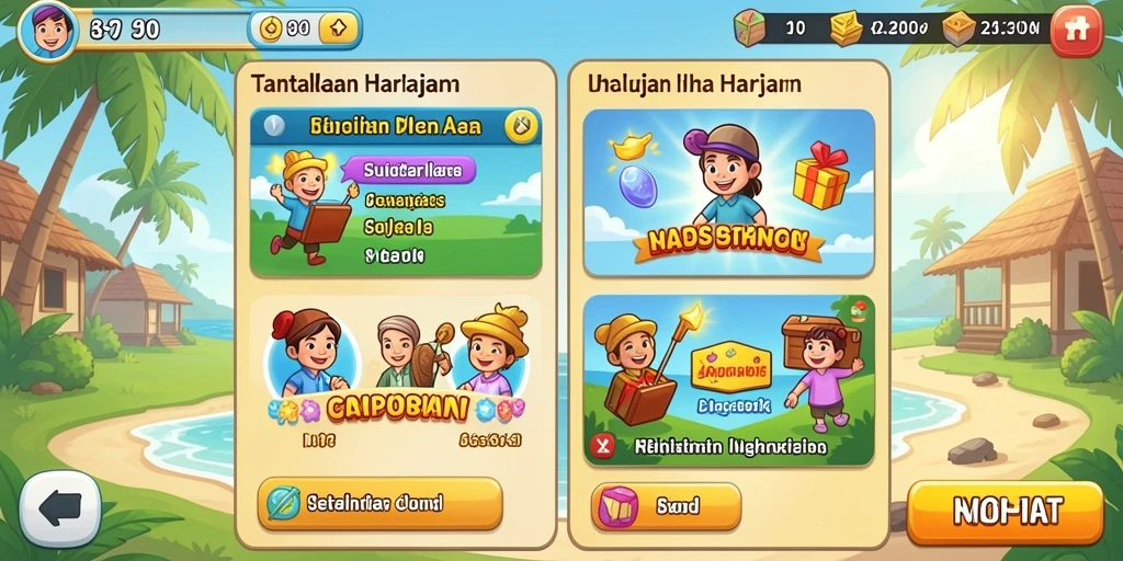 Pengalaman multiplayer seru melawan pemain lain.